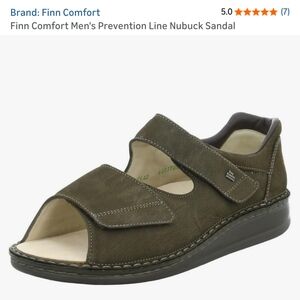 LIKE NEW Finn Comfort Men’s Prevention Line Nubuck Sandal, Euro 41, US 8, Brown